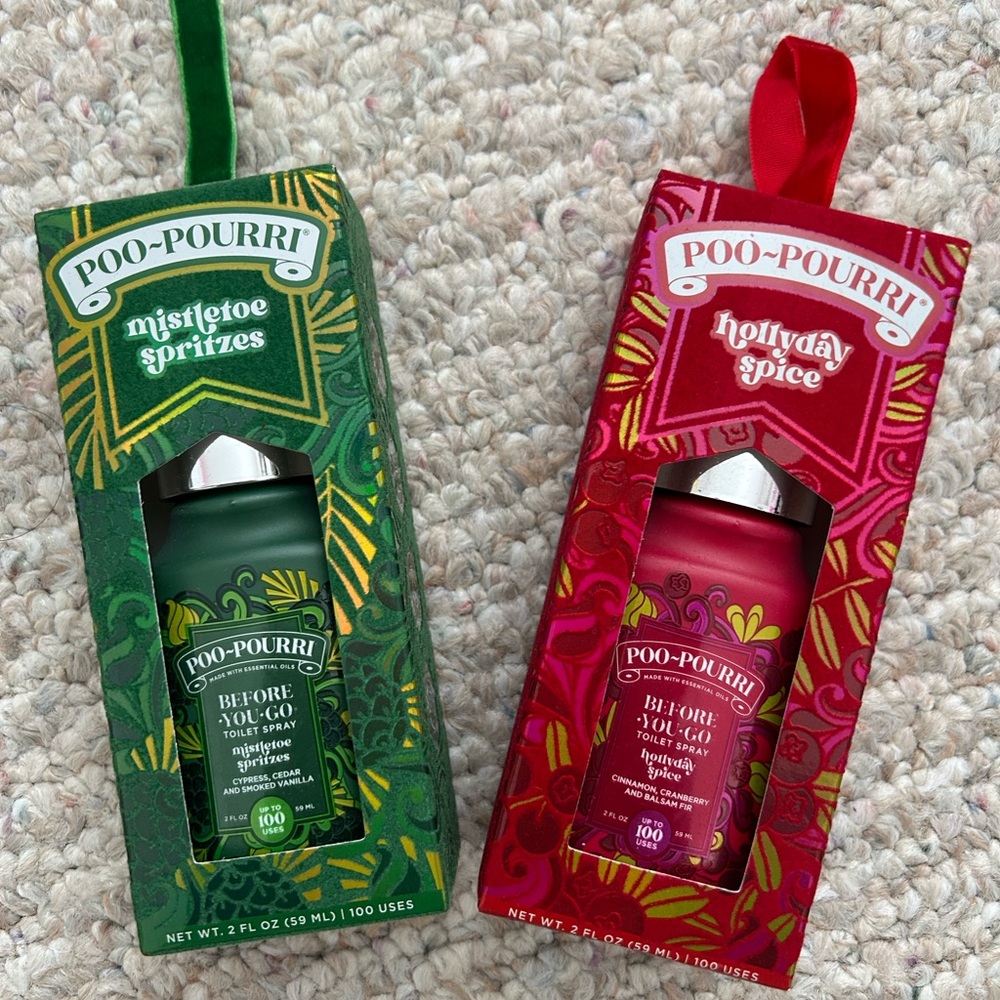 New Holiday Poo Pourri Holiday Special 2pk Toilet Soray